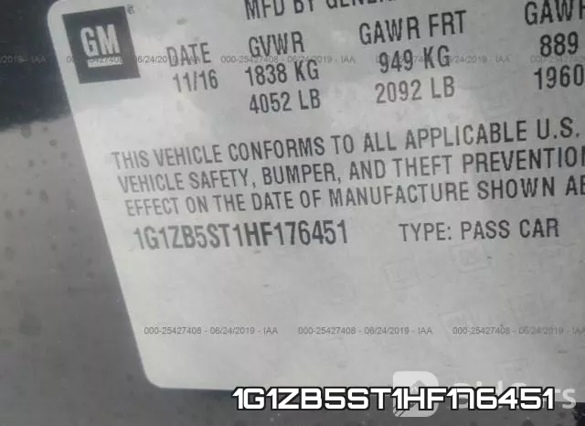 1G1ZB5ST1HF176451 фото 10