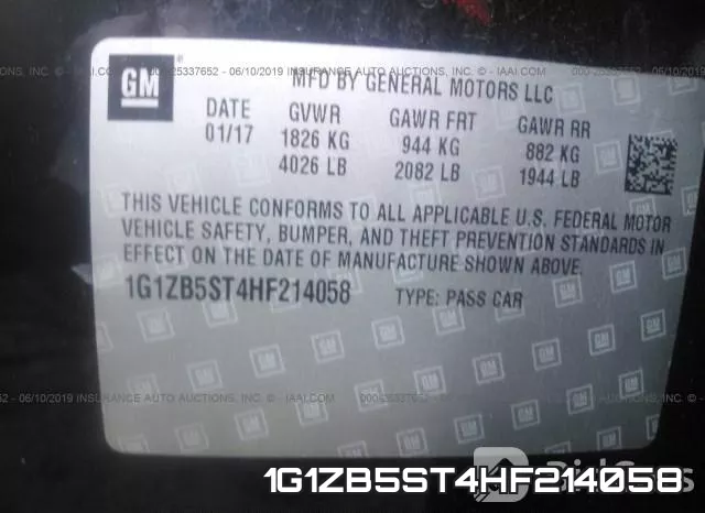 1G1ZB5ST4HF214058 фото 10