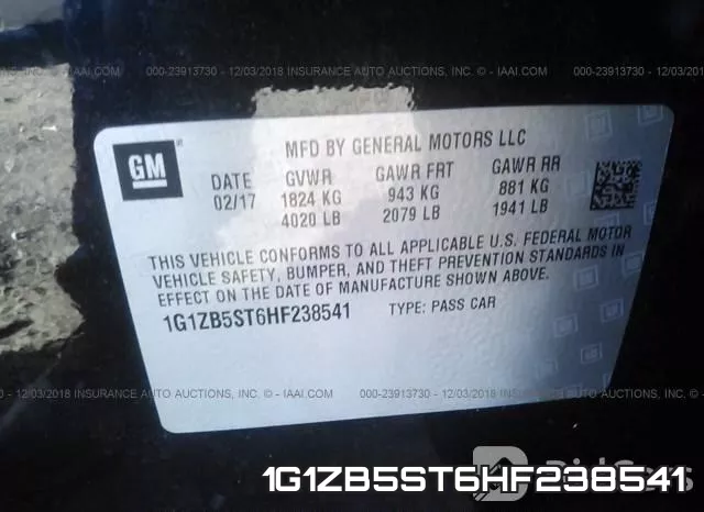 1G1ZB5ST6HF238541 фото 10
