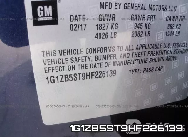 1G1ZB5ST9HF226139 фото 10