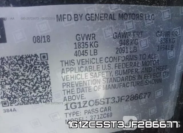 1G1ZC5ST3JF286677 фото 10