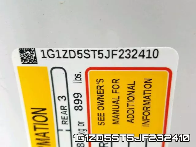 1G1ZD5ST5JF232410 фото 2