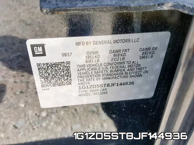 1G1ZD5ST8JF144936 фото 2