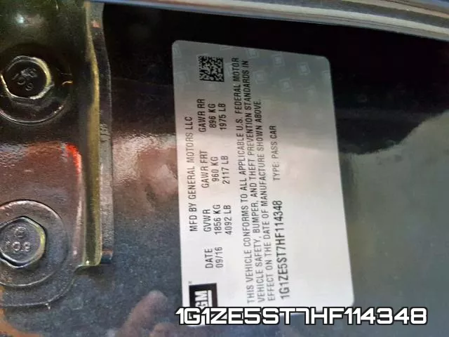 1G1ZE5ST7HF114348 фото 2