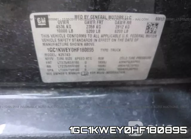 1GC1KWEY0HF180895 фото 10