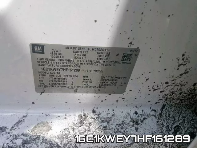 1GC1KWEY7HF161289 фото 2
