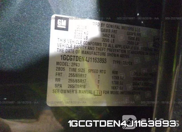 1GCGTDEN4J1163893 фото 10