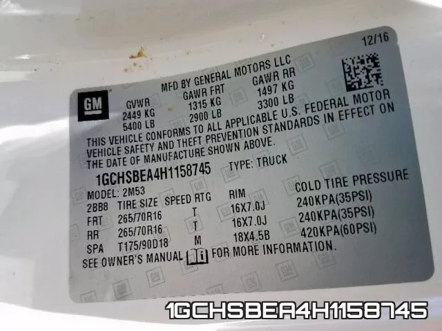 1GCHSBEA4H1158745 фото 2