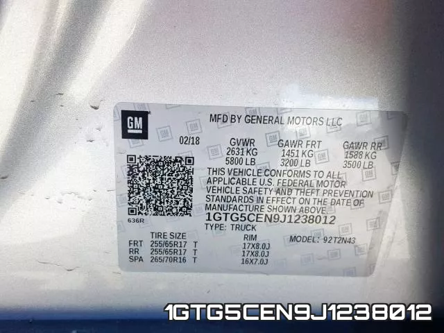 1GTG5CEN9J1238012 фото 2