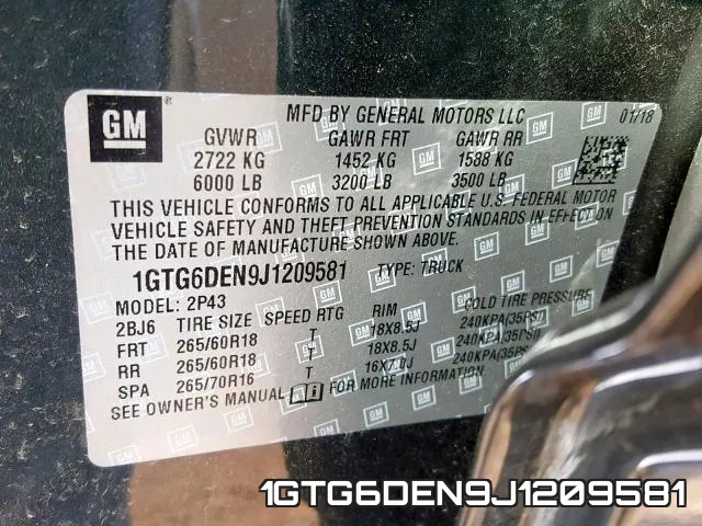 1GTG6DEN9J1209581 фото 2