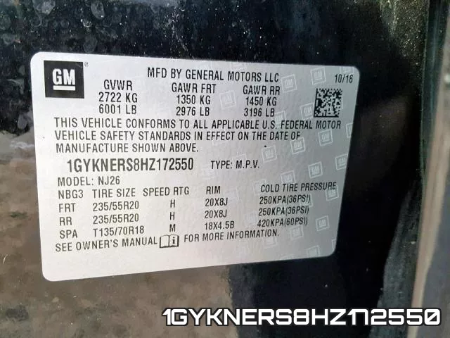 1GYKNERS8HZ172550 фото 2