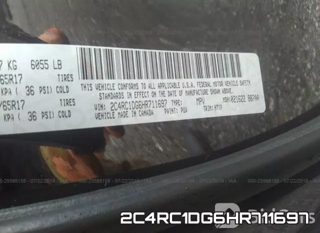 2C4RC1DG6HR711697 фото 10