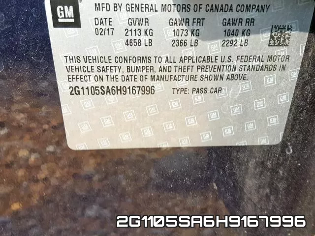 2G1105SA6H9167996 фото 2