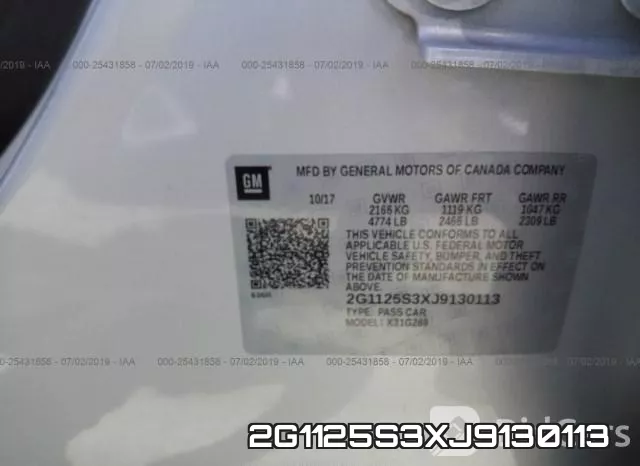 2G1125S3XJ9130113 фото 10