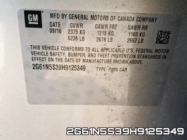 2G61N5S39H9125349 фото 2