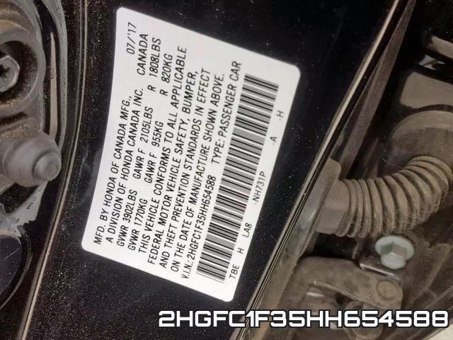 2HGFC1F35HH654588 фото 2