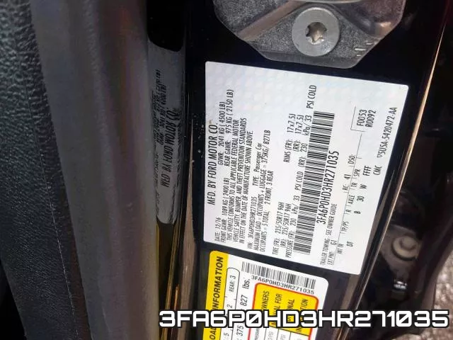 3FA6P0HD3HR271035 фото 2