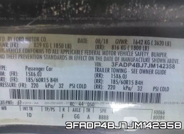 3FADP4BJ7JM142358 фото 10