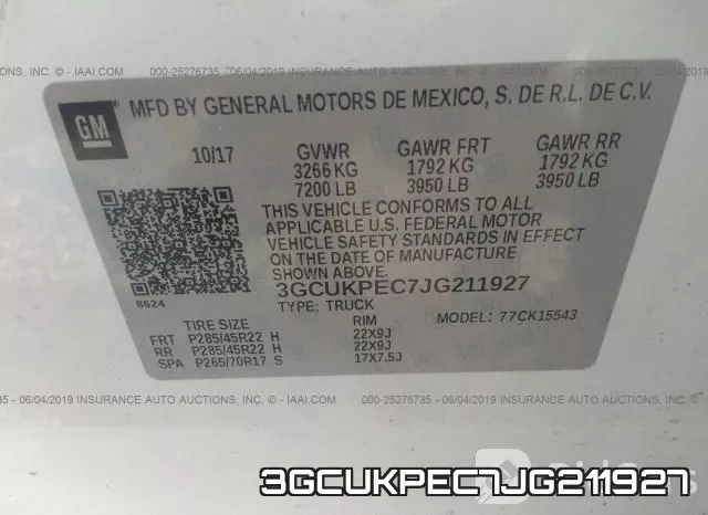3GCUKPEC7JG211927 фото 10
