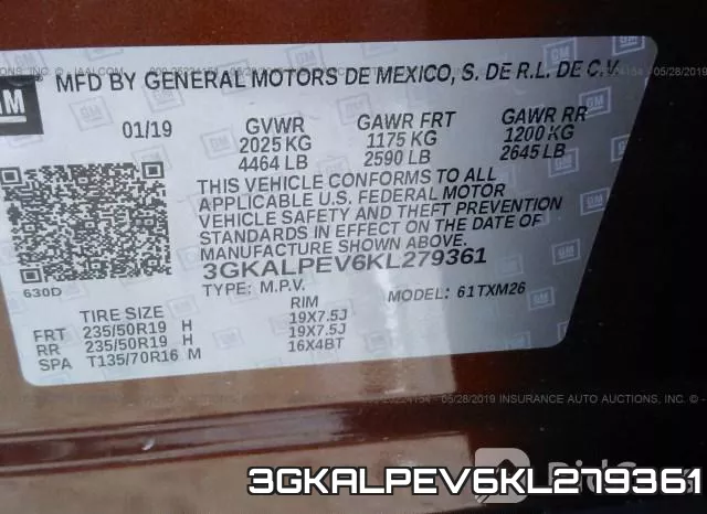 3GKALPEV6KL279361 фото 10