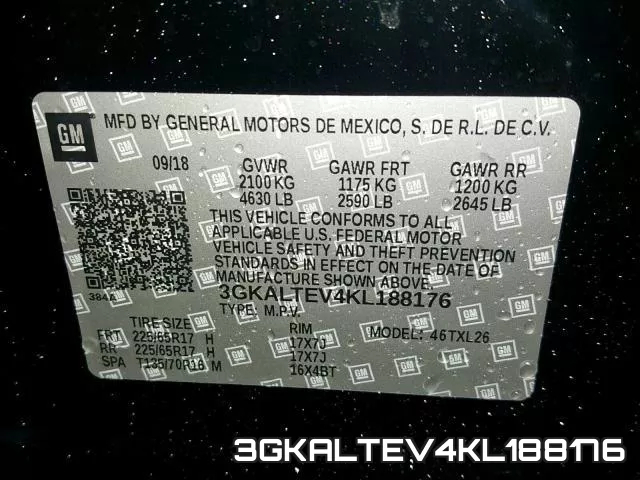 3GKALTEV4KL188176 фото 2