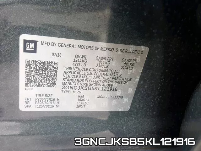 3GNCJKSB5KL121916 фото 2