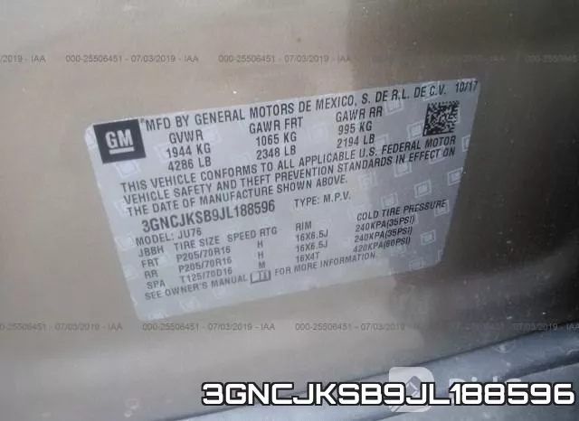 3GNCJKSB9JL188596 фото 10