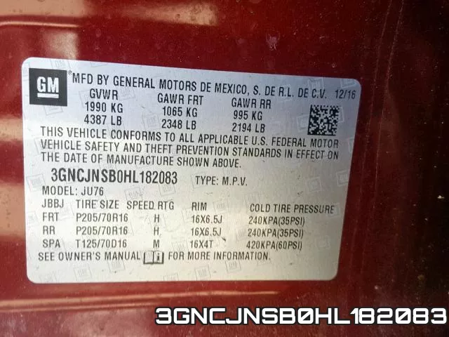 3GNCJNSB0HL182083 фото 2