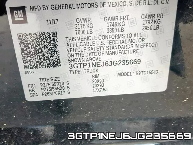 3GTP1NEJ6JG235669 фото 2