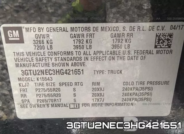 3GTU2NEC3HG421651 фото 10