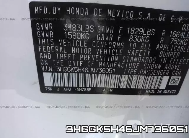 3HGGK5H46JM736051 фото 10