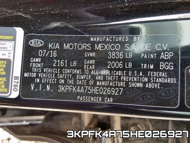 3KPFK4A75HE026927 фото 2
