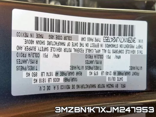 3MZBN1K7XJM247953 фото 2