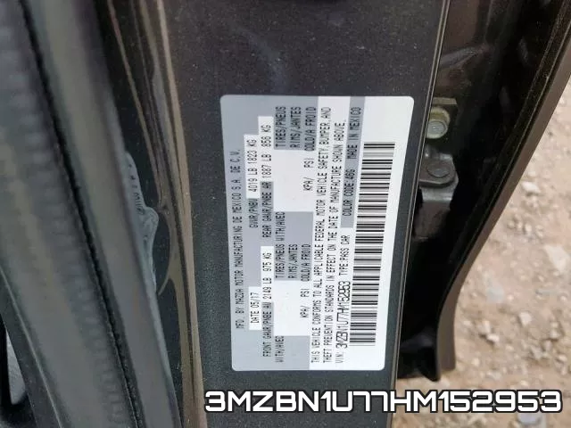 3MZBN1U77HM152953 фото 2