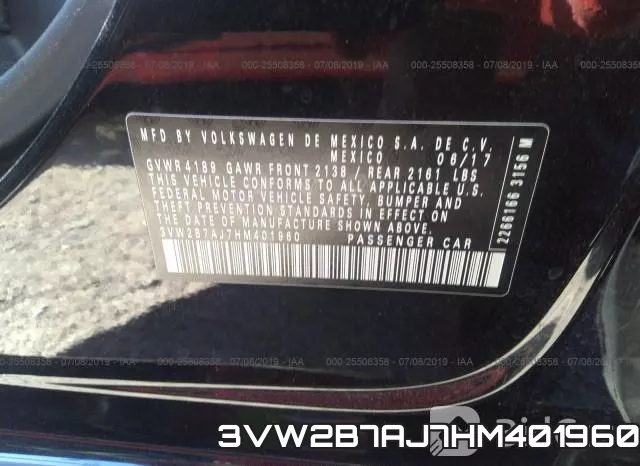3VW2B7AJ7HM401960 фото 10
