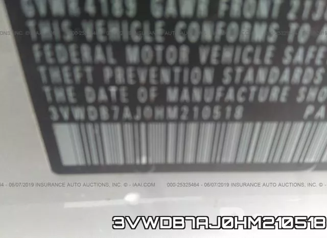 3VWDB7AJ0HM210518 фото 10