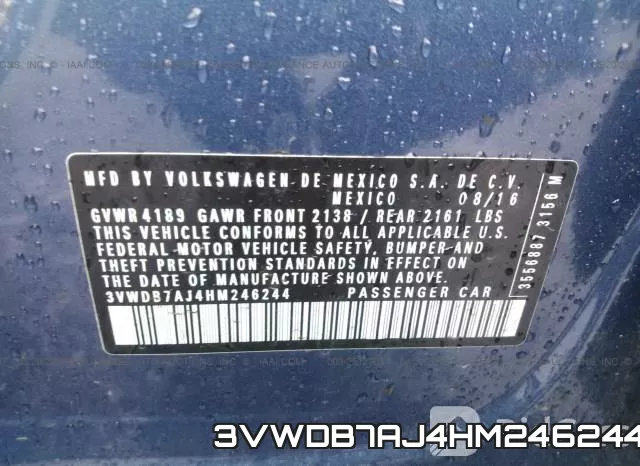 3VWDB7AJ4HM246244 фото 10