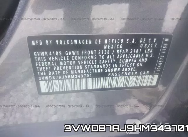 3VWDB7AJ9HM343701 фото 10