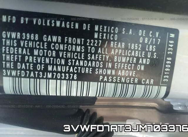 3VWFD7AT3JM703376 фото 10