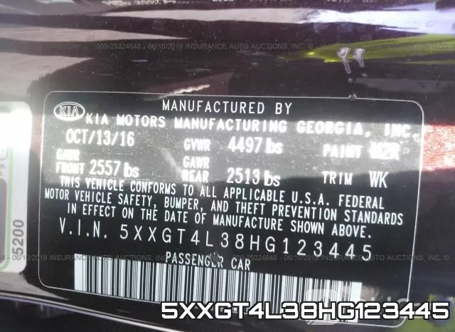 5XXGT4L38HG123445 фото 10