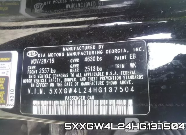 5XXGW4L24HG137504 фото 10