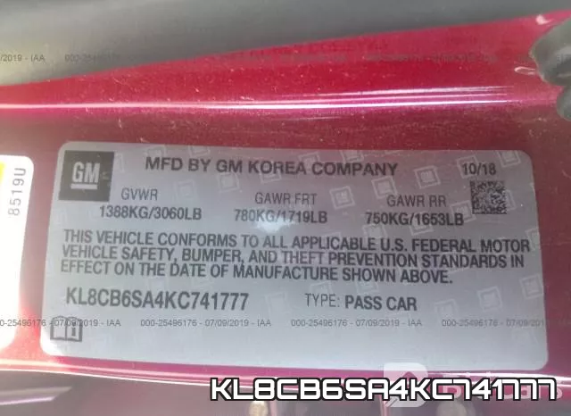 KL8CB6SA4KC741777 фото 10
