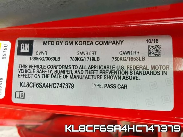 KL8CF6SA4HC747379 фото 2