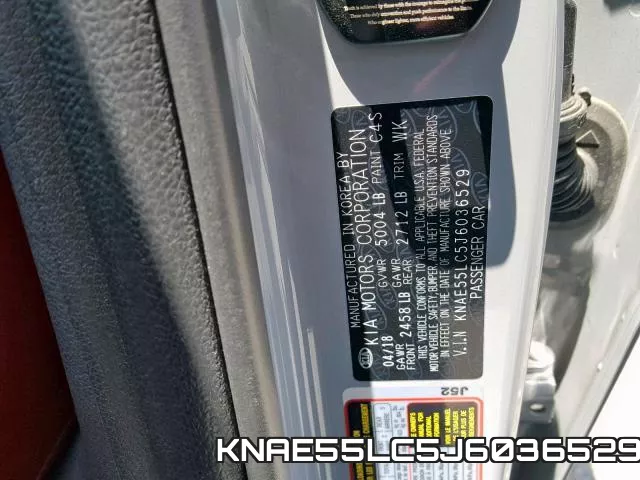 KNAE55LC5J6036529 фото 2