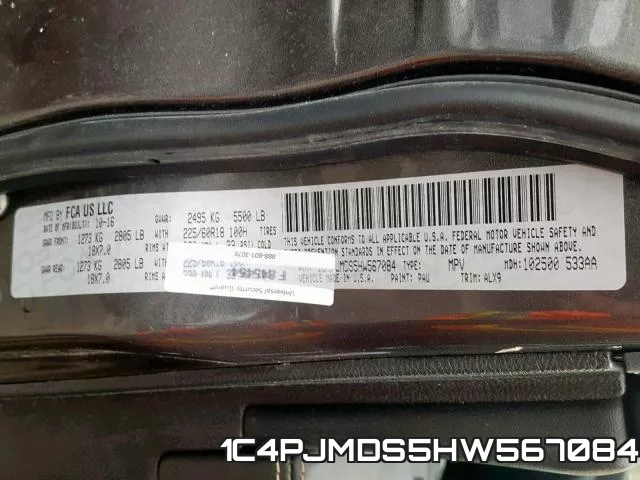 1C4PJMDS5HW567084 фото 2