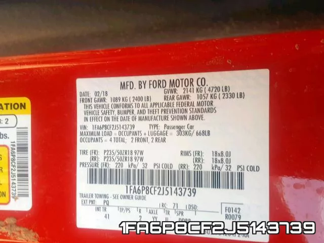 1FA6P8CF2J5143739 фото 2