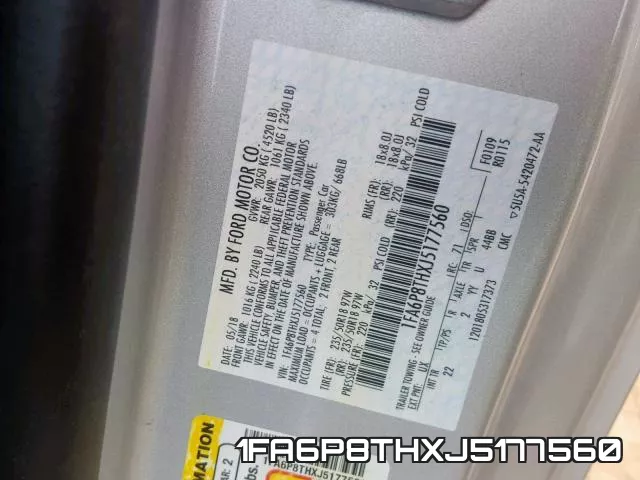 1FA6P8THXJ5177560 фото 2