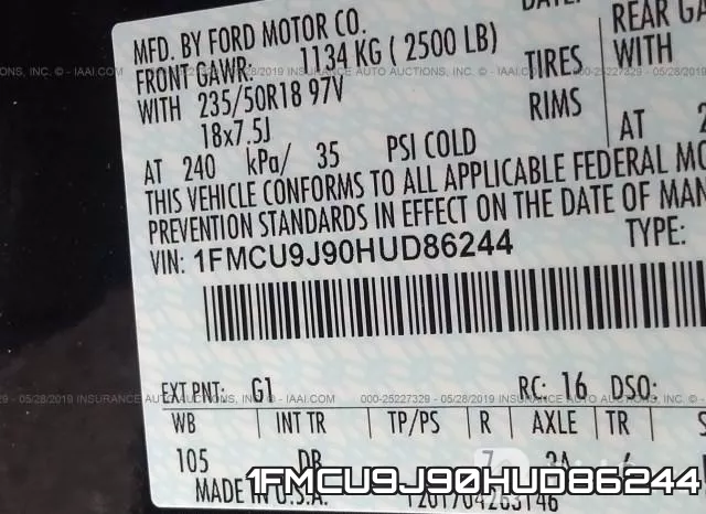 1FMCU9J90HUD86244 фото 10