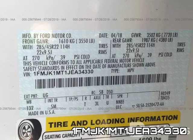 1FMJK1MT1JEA34330 фото 10
