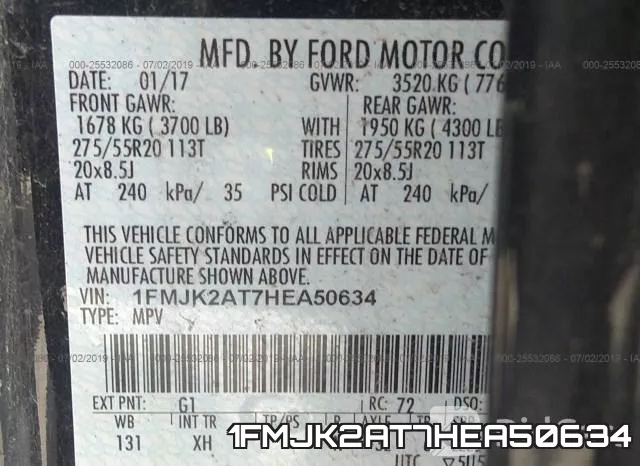 1FMJK2AT7HEA50634 фото 10